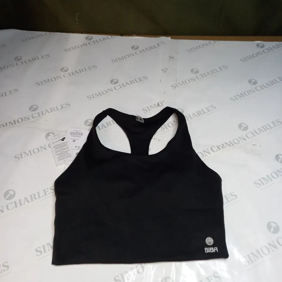 BIBA ACTIVE L LINE BRA BLACK SIZE 14(L)