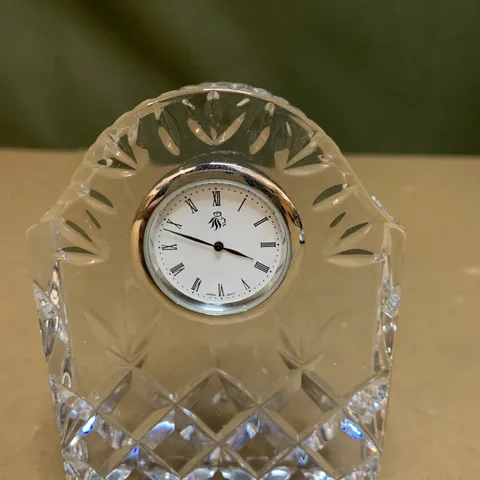 SMALL CRYSTAL MANTLE CLOCK