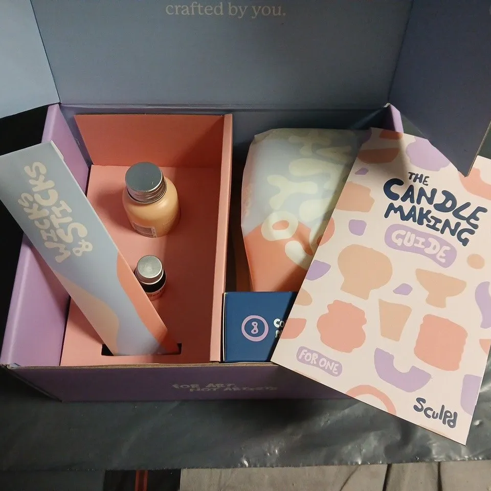 SCULPD PASTEL CANDLE MAKING POTTERY KIT FOR ONE