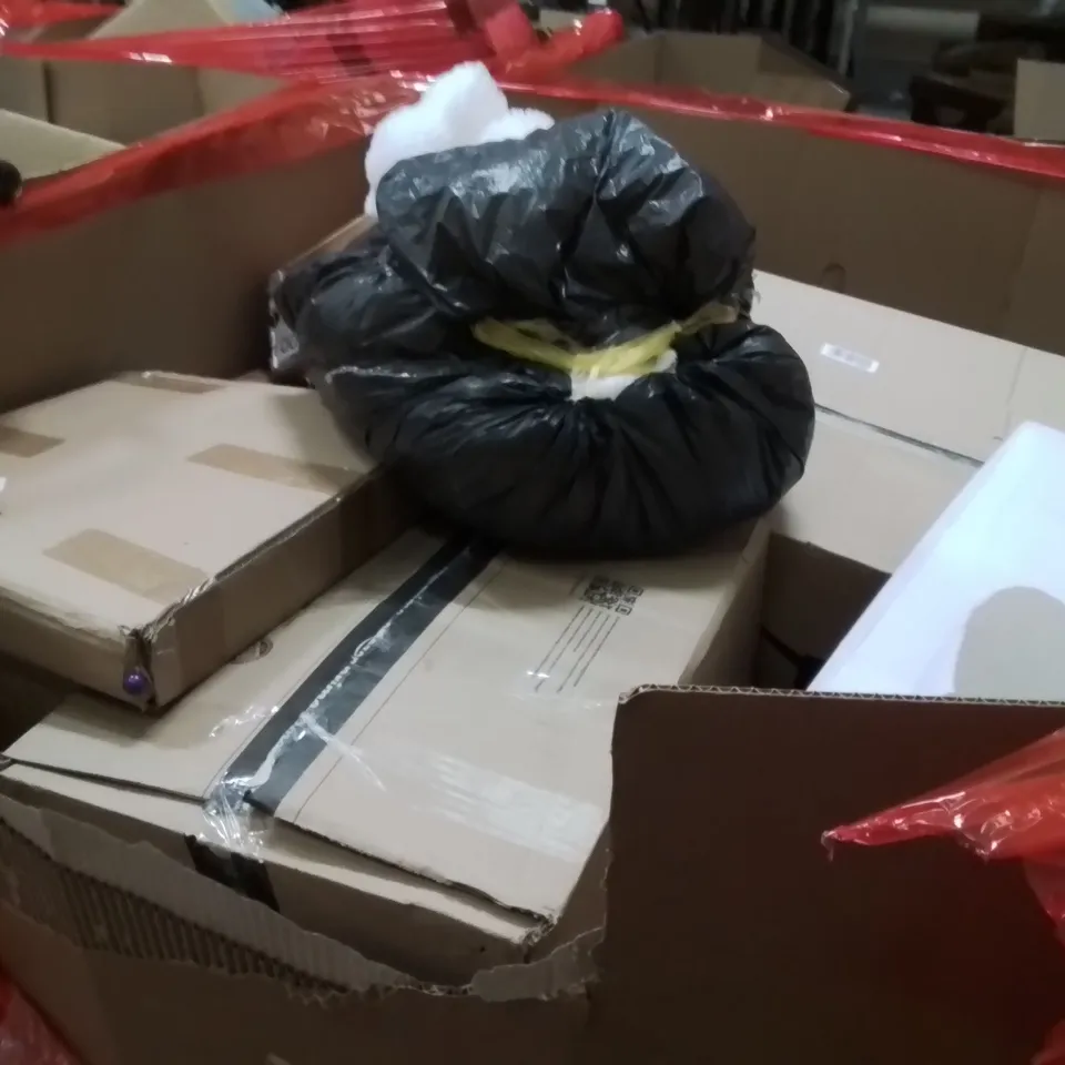 PALLET OF ASSORTED HOUSEHOLD GOODS AND PRODUCTS TO INCLUDE;TOILET SEAT,BABY SIT AND SPIN TOY