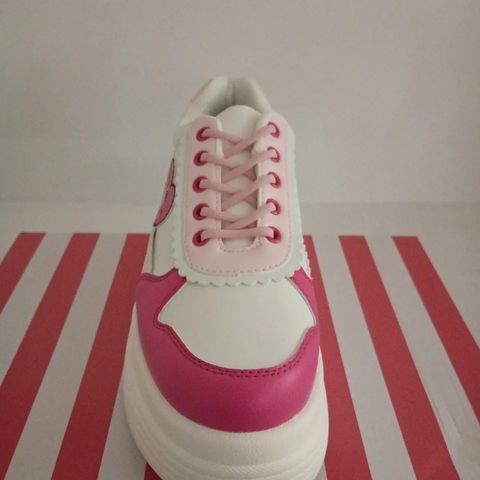 BOXED PAIR OF KETNIPZ X KOI PINK LOVEABLE ANTICS CHUNKY TRAINERS - US SIZE 9