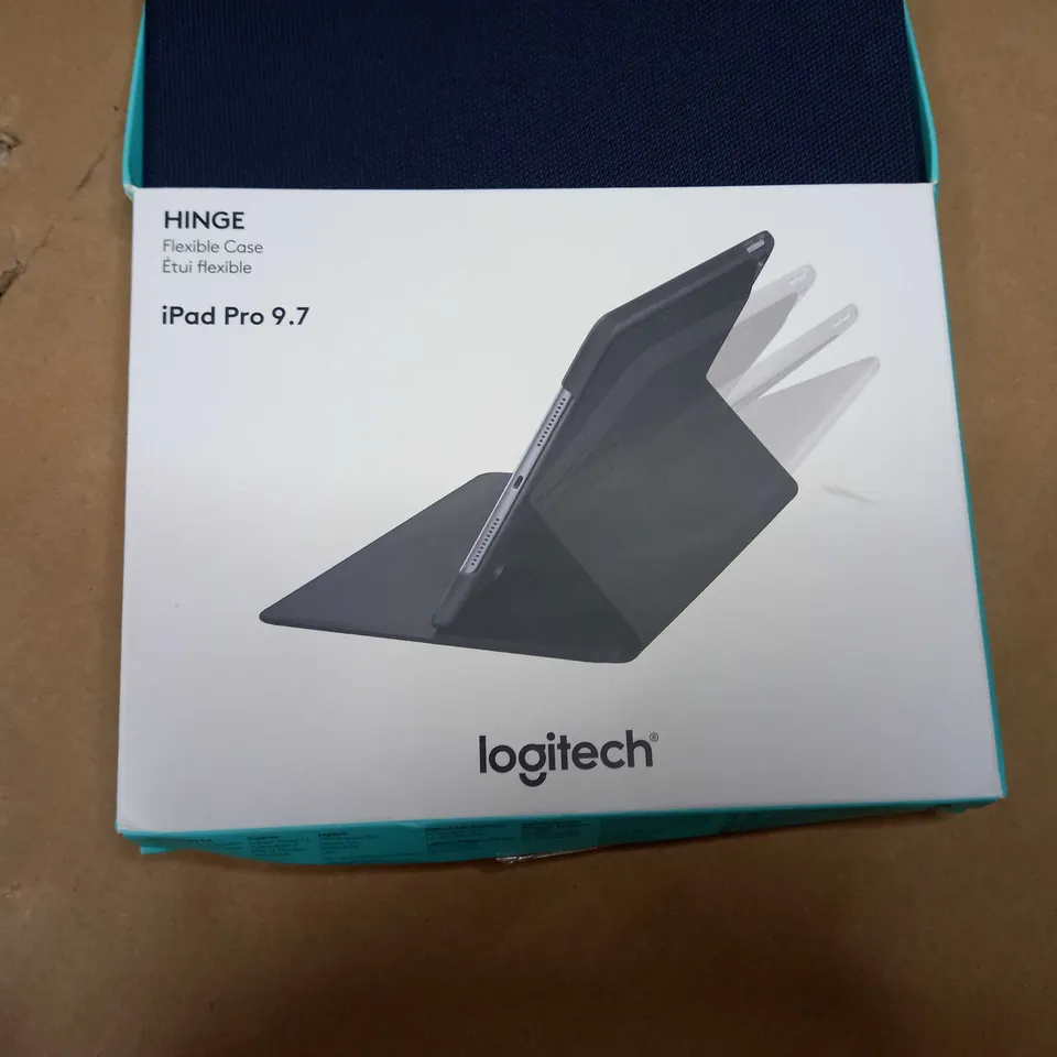 PACKAGED LOGITECH HINGE NAVY IPAD PRO 9.7 CASE
