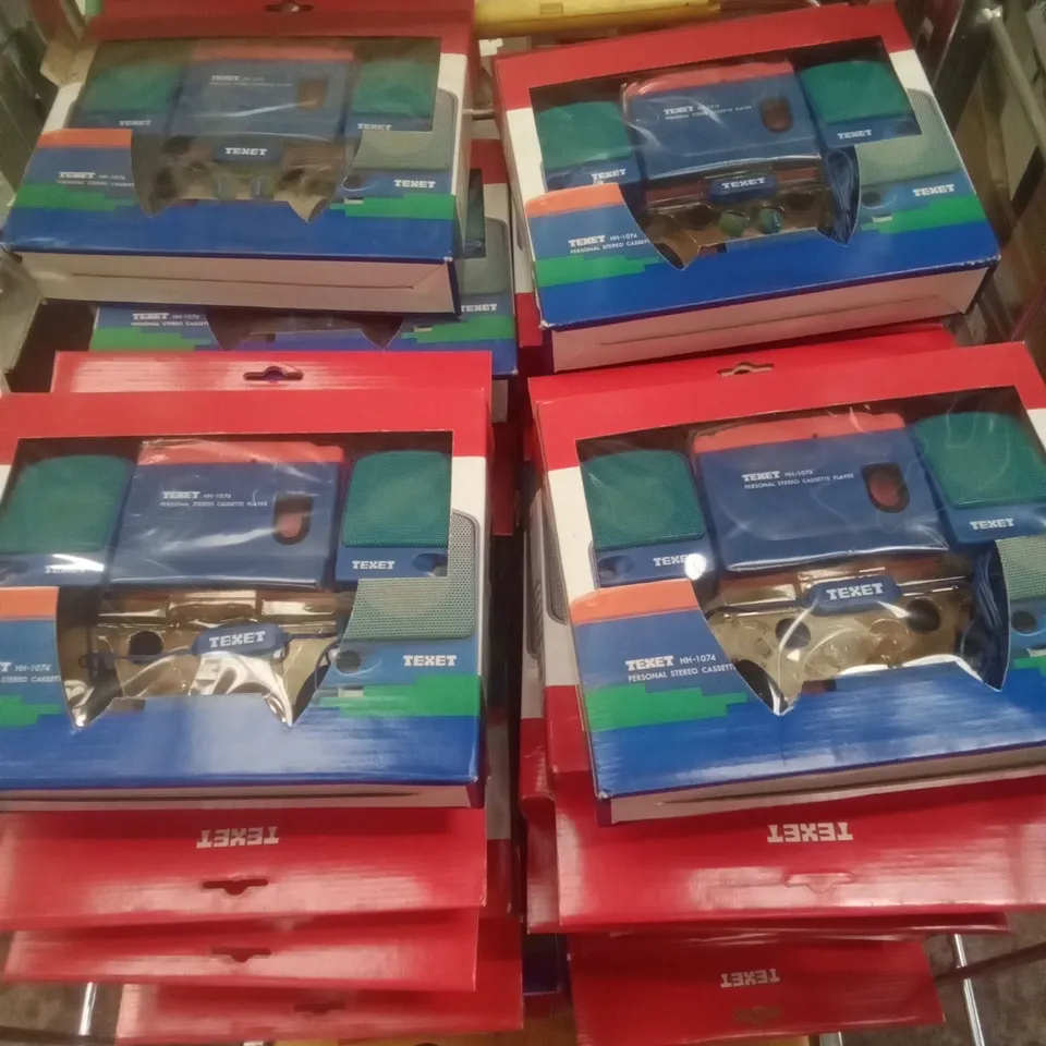 PALLET OF APPROXIMATELY 55 TEXET PERSONAL STEREO CASSETTE PLAYERS