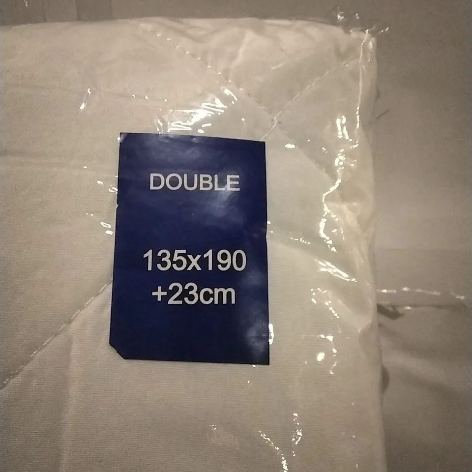 BAGGED HYPOALLERGENIC QUILTED MATTRESS PROTECTOR SOFT FEEL 