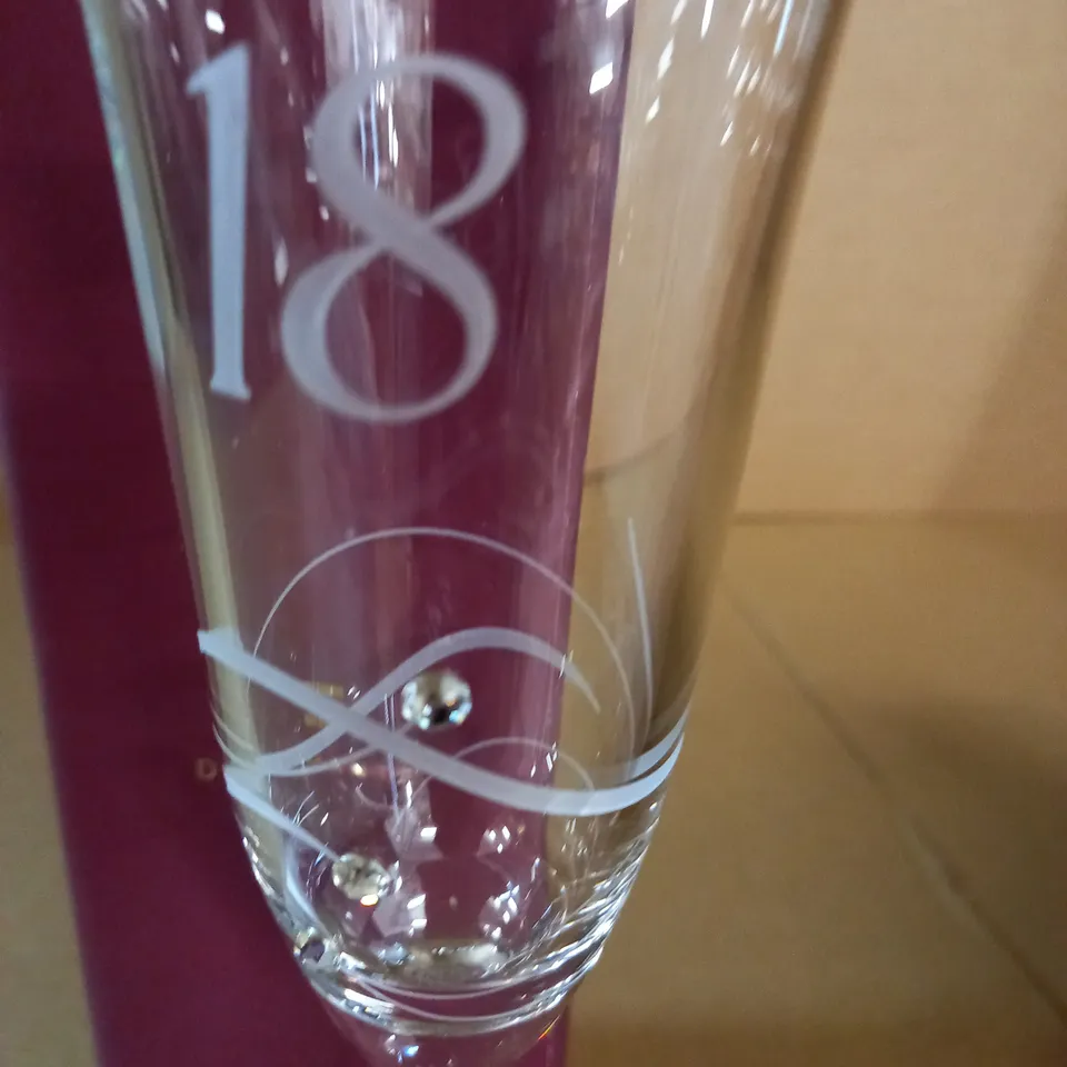 BOXED DIAMANTE 18 WINE GLASS