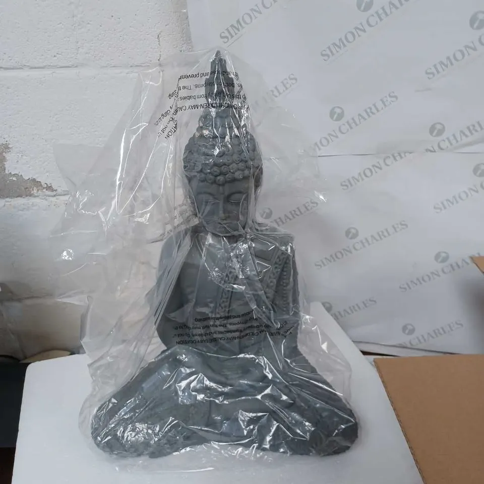 BUDDHA STATUE DECORATION GREY