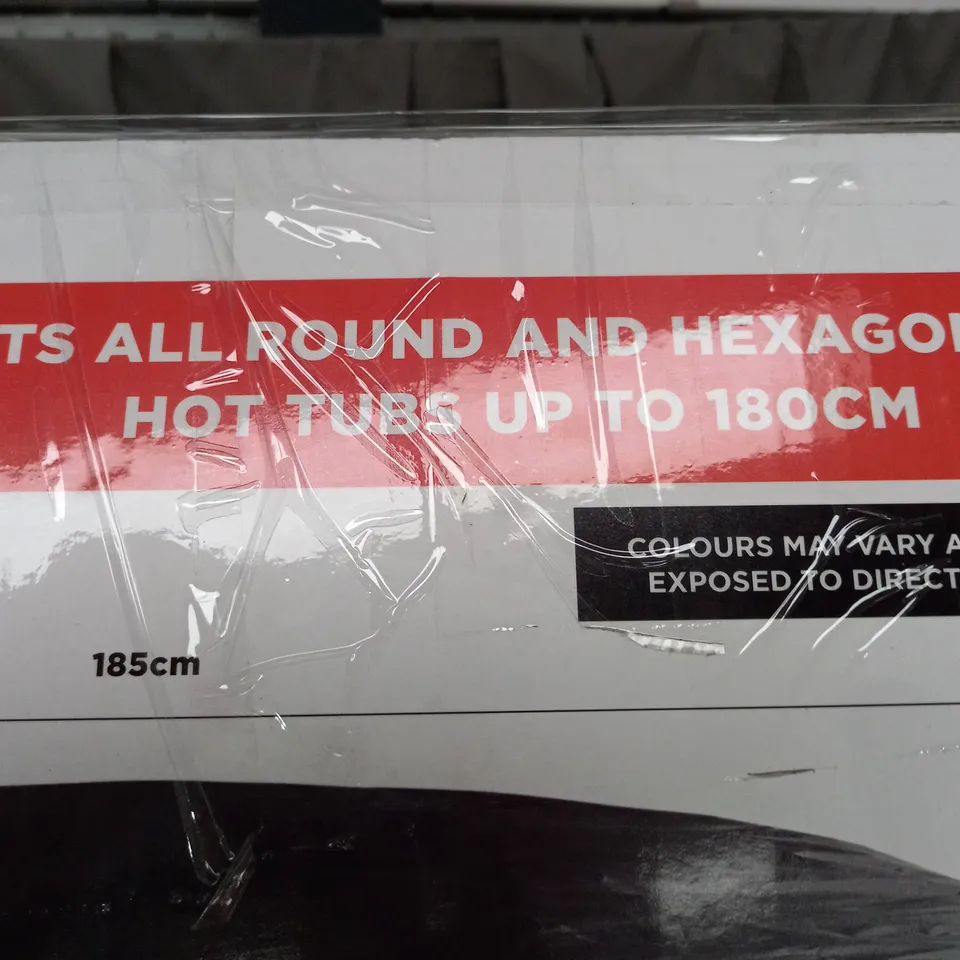 BOXED CLEVER SPA UNIVERSAL THERMAL HOT TUB COVER IN BLACK 