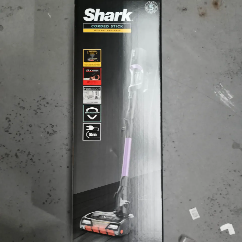 SHARK CORDED STICK VACUUM CLEANER – BOXED