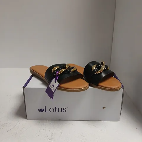 LOTUS VIDA-ULP400 BLACK SANDALS – UK 5