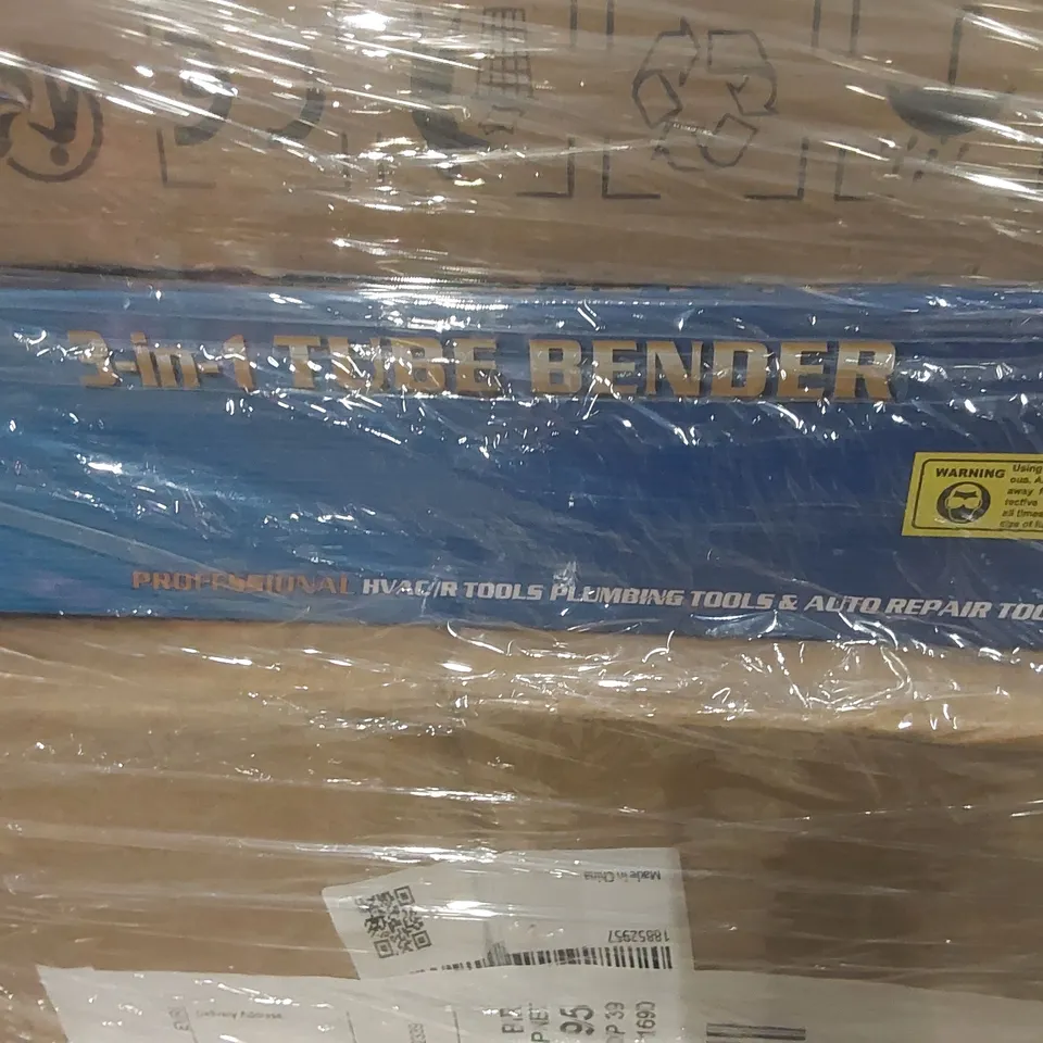 PALLET CONTAINING A LARGE QUANTITY OF ASSORTED PRODUCTS TO INCLUDE: TUBE BENDER, PLAYPEN, YOGURT MAKER ECT