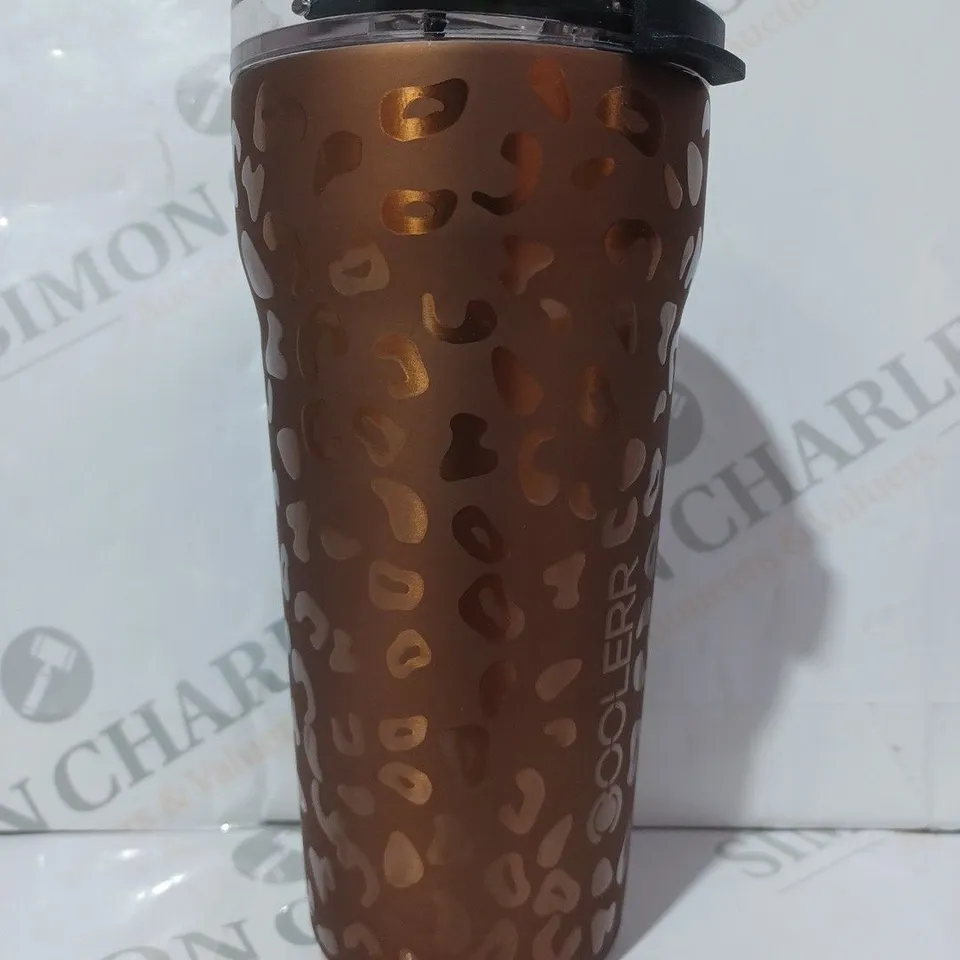 BOXED COOLERR TIMELESS TUMBLER IN AURIC LEOPARD DESIGN