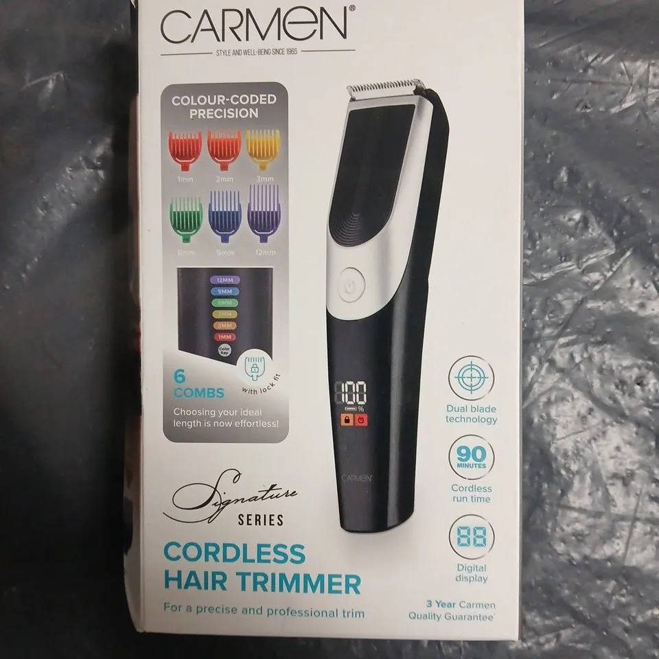 CARMEN SIGNATURE SERIES CORDLESS HAIR TRIMMER