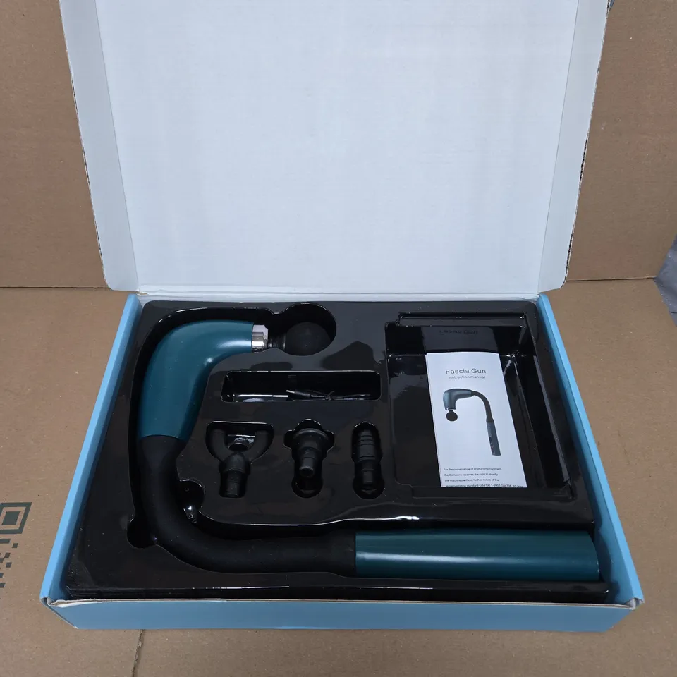 FASCIAL GUN MASSAGE DEVICE WITH 4 ATTACHMENTS 