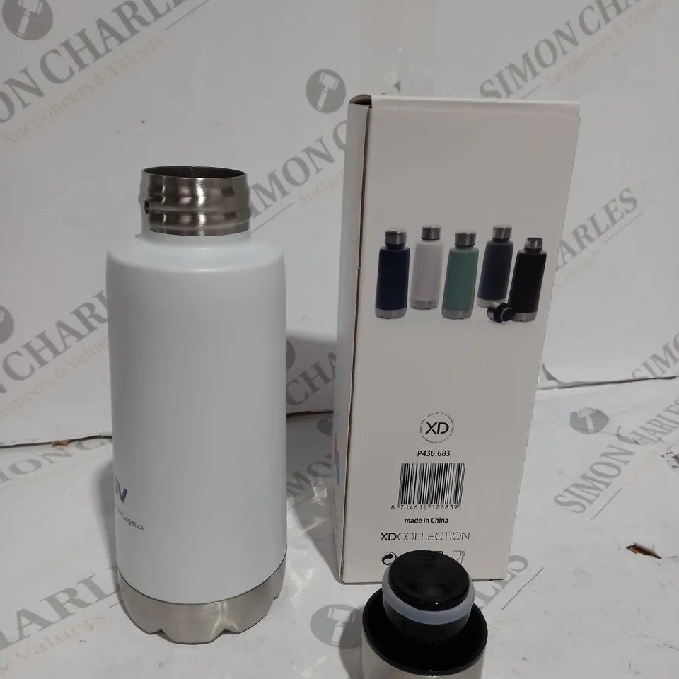 BOXED XDCOLLECTION WHITE TREND LEAKPROOF VACUUM SEALED BOTTLE