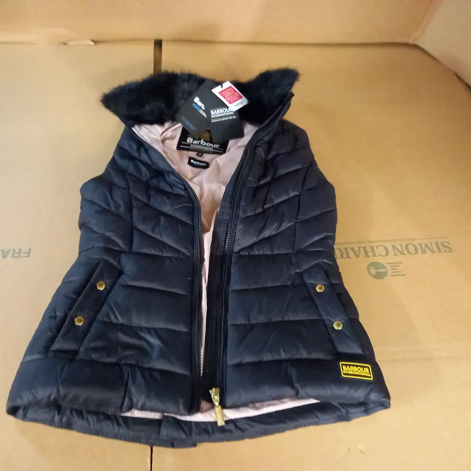 BARBOUR FIBREDOWN BLACK GILET - M 8/9