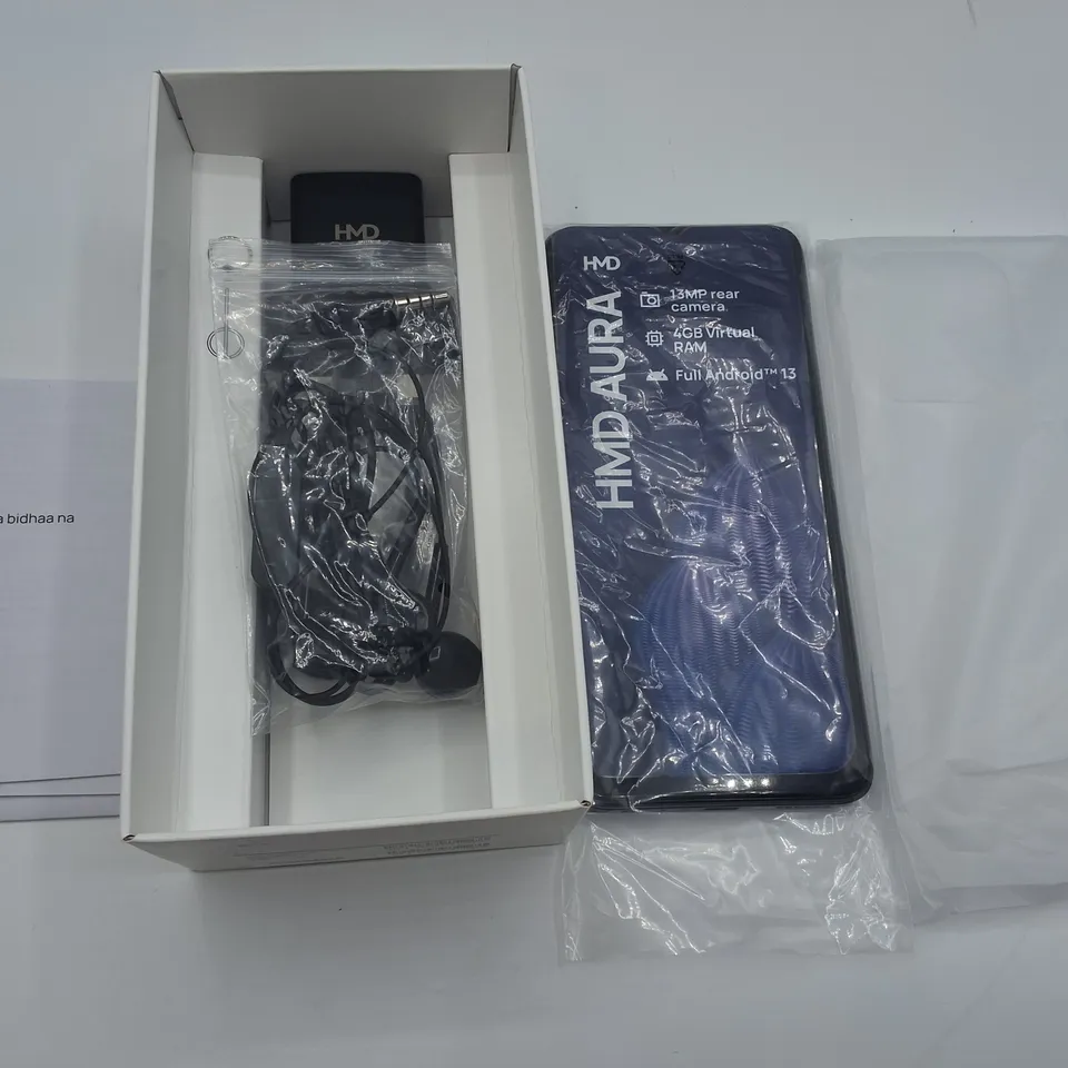 BOXED HMD AURA 4/64GB IN INDIGO BLACK - TA-1631