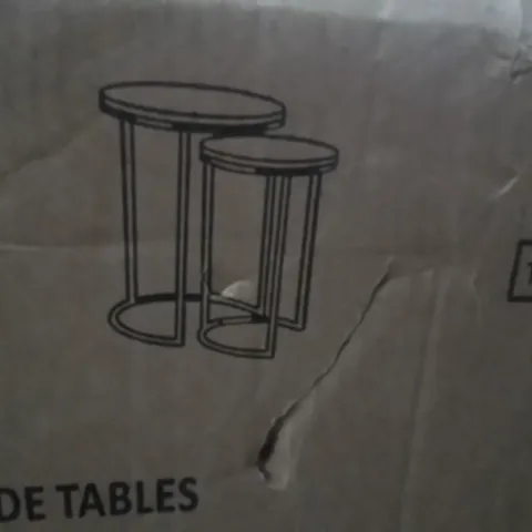 BOXED AERIS ROUND NESTING TABLES BLACK 