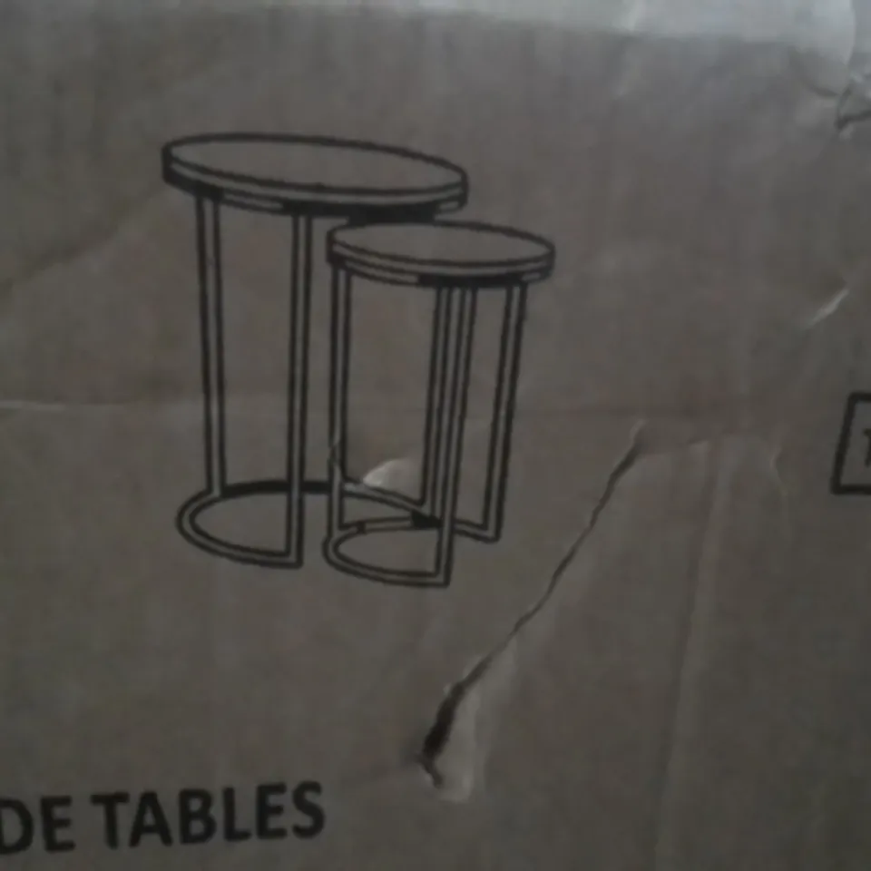 BOXED AERIS ROUND NESTING TABLES BLACK 