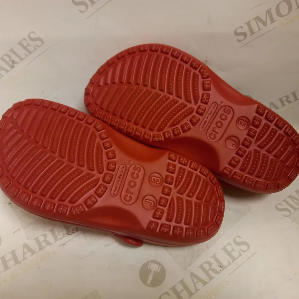 CROCS ORIGINAL RED UK J3 
