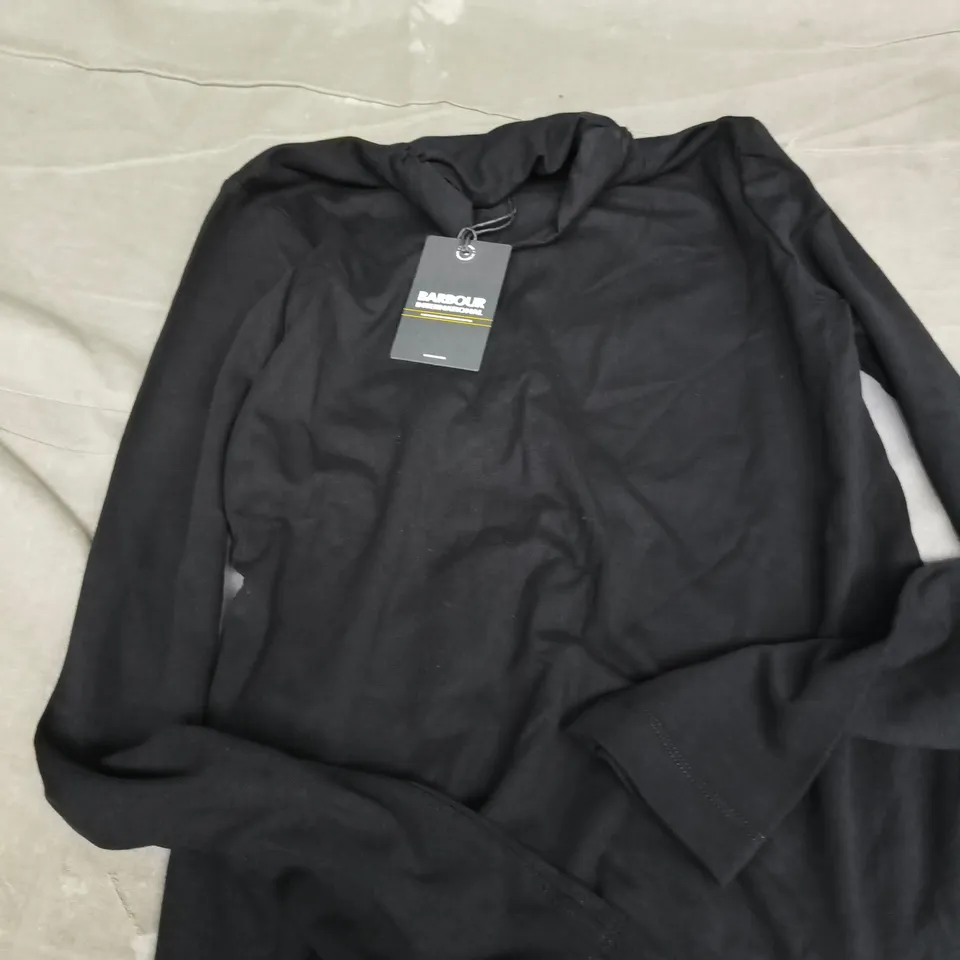 BARBOUR INTERNATIONAL LEIA TOP – BLACK, UK SIZE 10