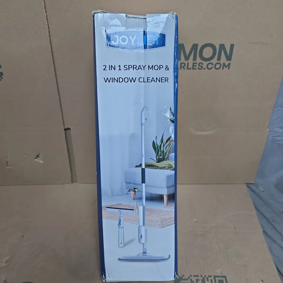 JOY 2-IN-1 SPRAY MOP & WINDOW CLEANER - BOXED 