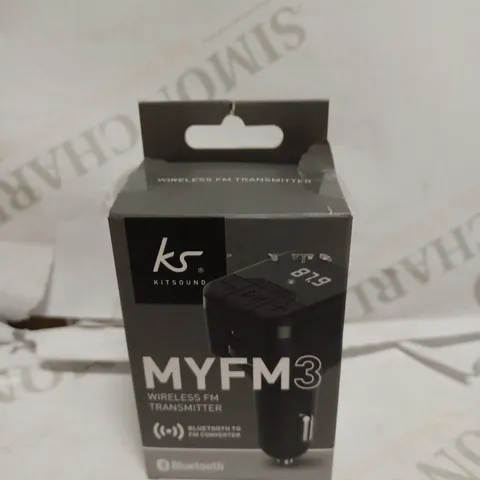 BOX TO CONTAIN APPROX. 20 X MIXED KITSOUND MYFM WIRELESS TRANSMITTERS & AUDIO CONVERTORS, MIXTURE OF BOXED AND LOOSE