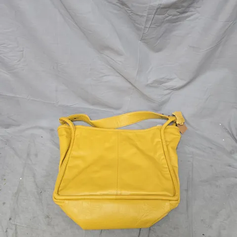 YELLOW SHOULDER BAG WITH STRAP