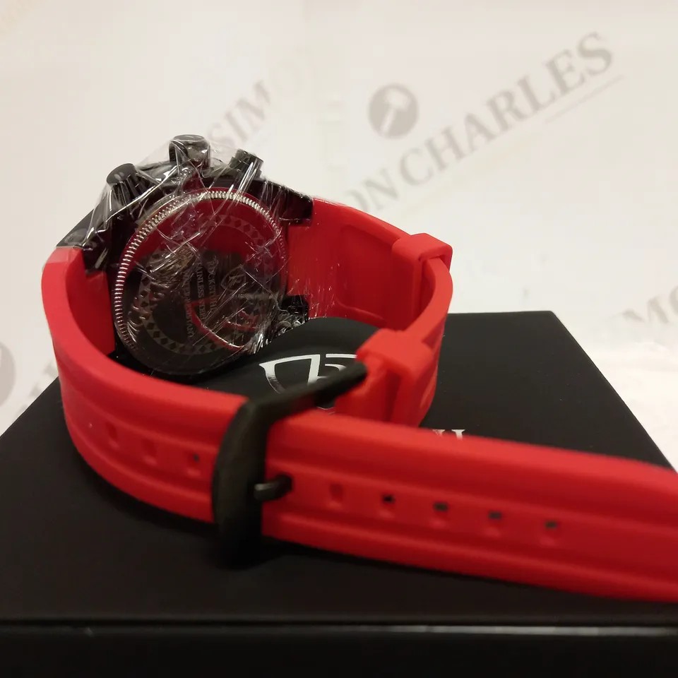 RUCKSTUHL CHRONOGRAPH STYLE RUBBER STRAP WATCH RRP £560