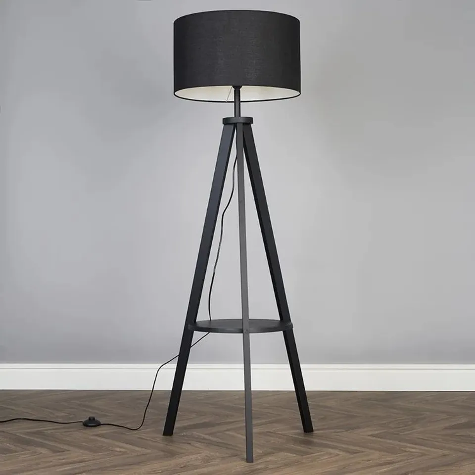 BOXED GLENDIVE 149CM TRIPOD FLOOR LAMP