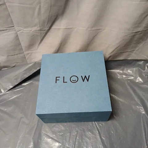 FLOW FL-100 NEUROSCIENCE WELLNESS HEADSET – BLUE BOX WITH USER MANUAL, USB CHARGER