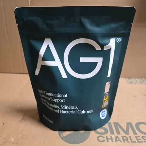 AG1 DAILY FOUNDATIONAL NUTRITION SUPPORT POWDER – SEALED POUCH 390G