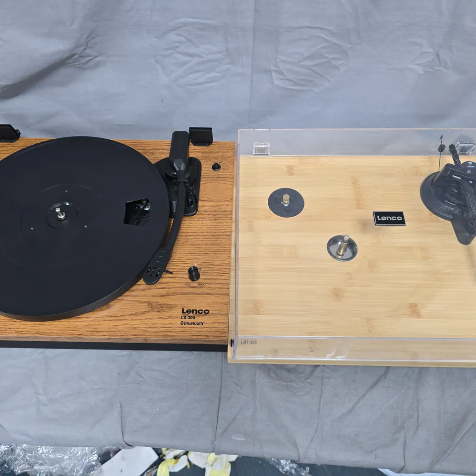 LOT OF 6 ASSORTED UNBOXED LENCO TURNTABLES