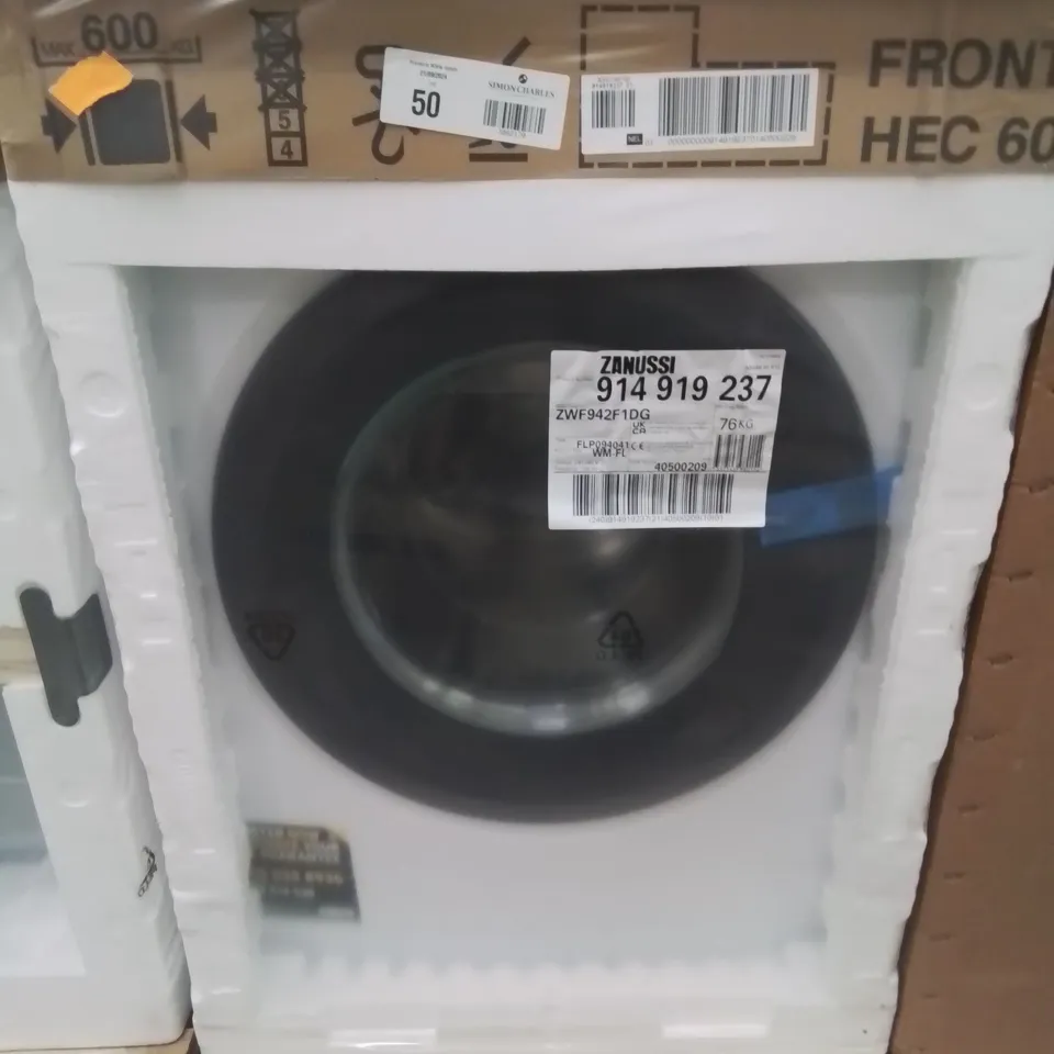 ZANUSSI ZWF942F1DG 9KG WASHING MACHINE WITH 1400 RPM - WHITE - A RATED