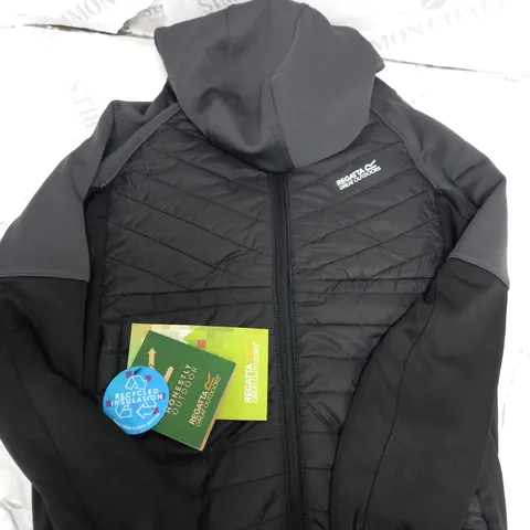 BLACK PUFFER REGATTA OUTDOOR COAT - 9-10YRS