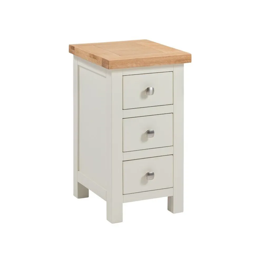 AUDREY 3 DRAWER BEDSIDE TABLE