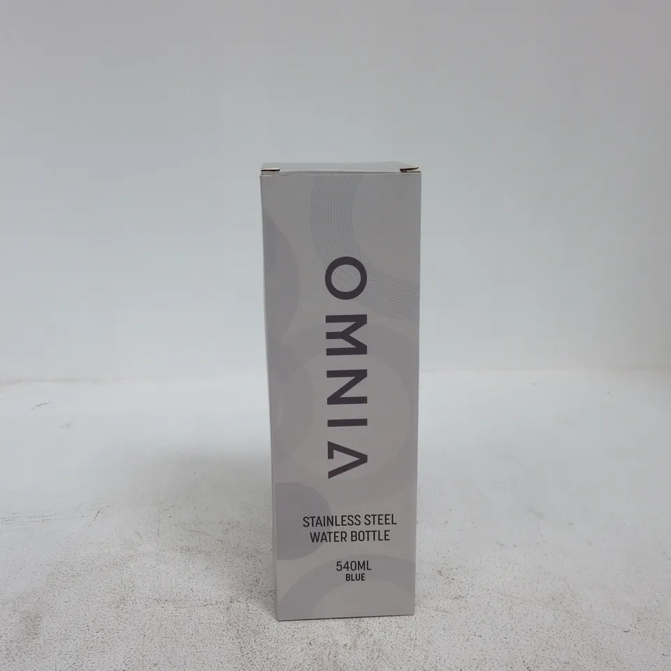 OMNIA STAINLESS STEEL WATER BOTTLE BLUE 540ML