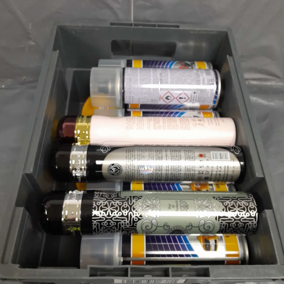APPROXIMATELY 12 ASSORTED AEROSOLS TO INCLUDE RUST DISSOLVER , PETROL RESISTANT , AIR FRESHENER , ETC 