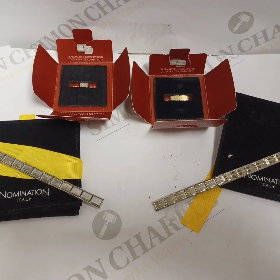 SET OF 4 NOMINATION WATCH STRAP REPLACEMENTS