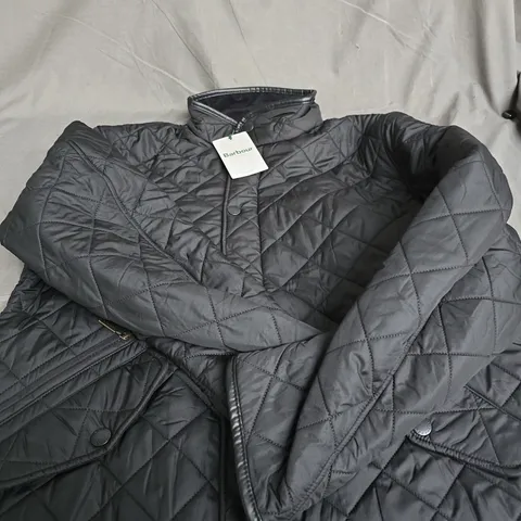 BARBOUR POWELL BLACK QUILTED JACKET – MEN'S SIZE L