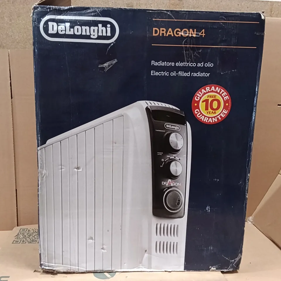 BOXED DE'LONGHI DRAGON-4 2.5KW OIL FILLED RADIATOR - DIGITAL 695245