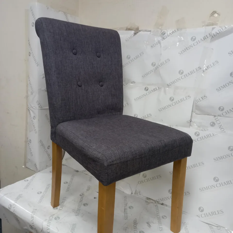 SET OF 2 GREY DINING CHAIRS - COLLECTION ONLY