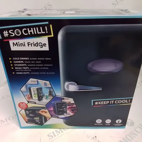 SO CHILL MINI FRIDGE BLACK