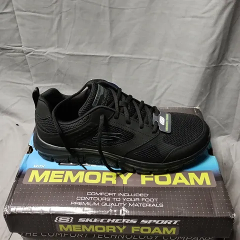 SKECHERS SPORT MEMORY FOAM TRAINERS – BLACK (MEN'S) SIZE 11