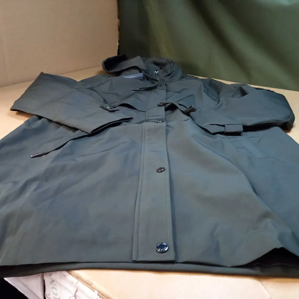 OROLAY DARK GREEN TRENCH COAT - XL