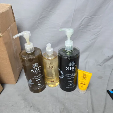 SBC SKINCARE PROPOLIS RANGE – MOISTURISING GEL, PROPOLIS PRODUCT, PROPOLIS & WHITE WILLOW BODY WASH & RESCUE BALM 