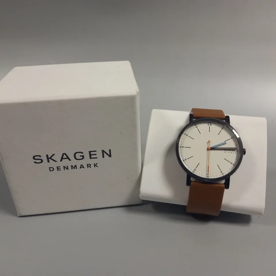 BOXED SKAGEN SKW6374 WHITE DIAL MENS WATCH