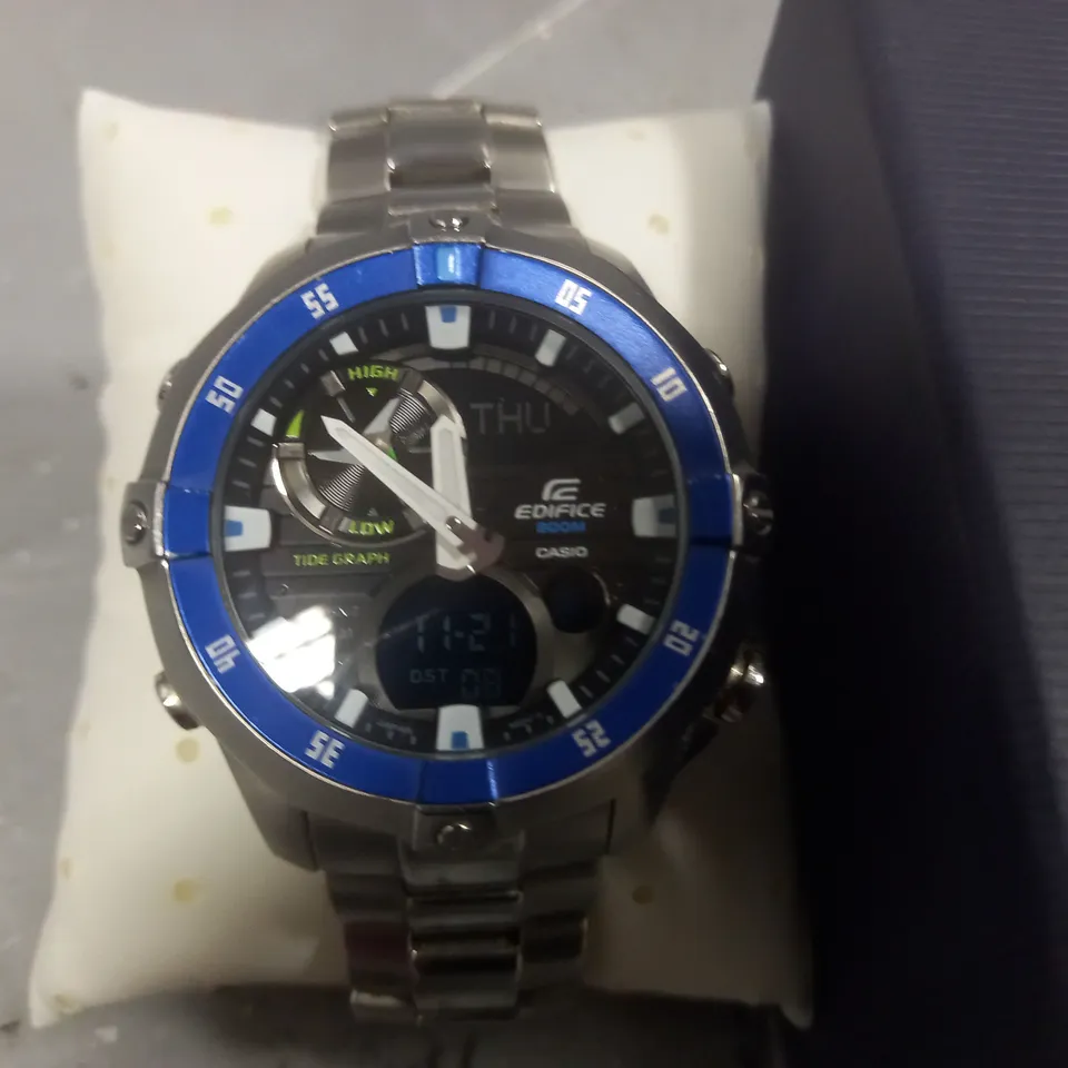 CASIO EDIFICE STAINLESS STEEL GENTS WATCH