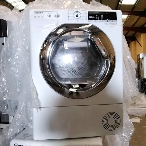 DESIGNER HOOVER DXO C10TCE SMART FREESTANDING CONDENSER TUMBLE DRYER WHITE