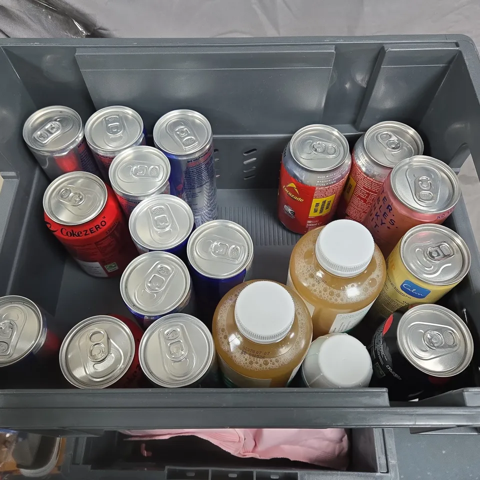 LOT OF 24 ASSORTED DRINKS TO INCLUDE REDBULL, COKE AND TRIP