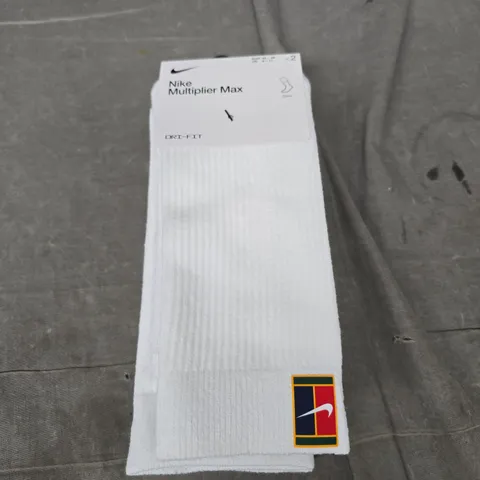 NIKE MULTIPLIER MAX DRI-FIT SOCKS - SIZE 8/11